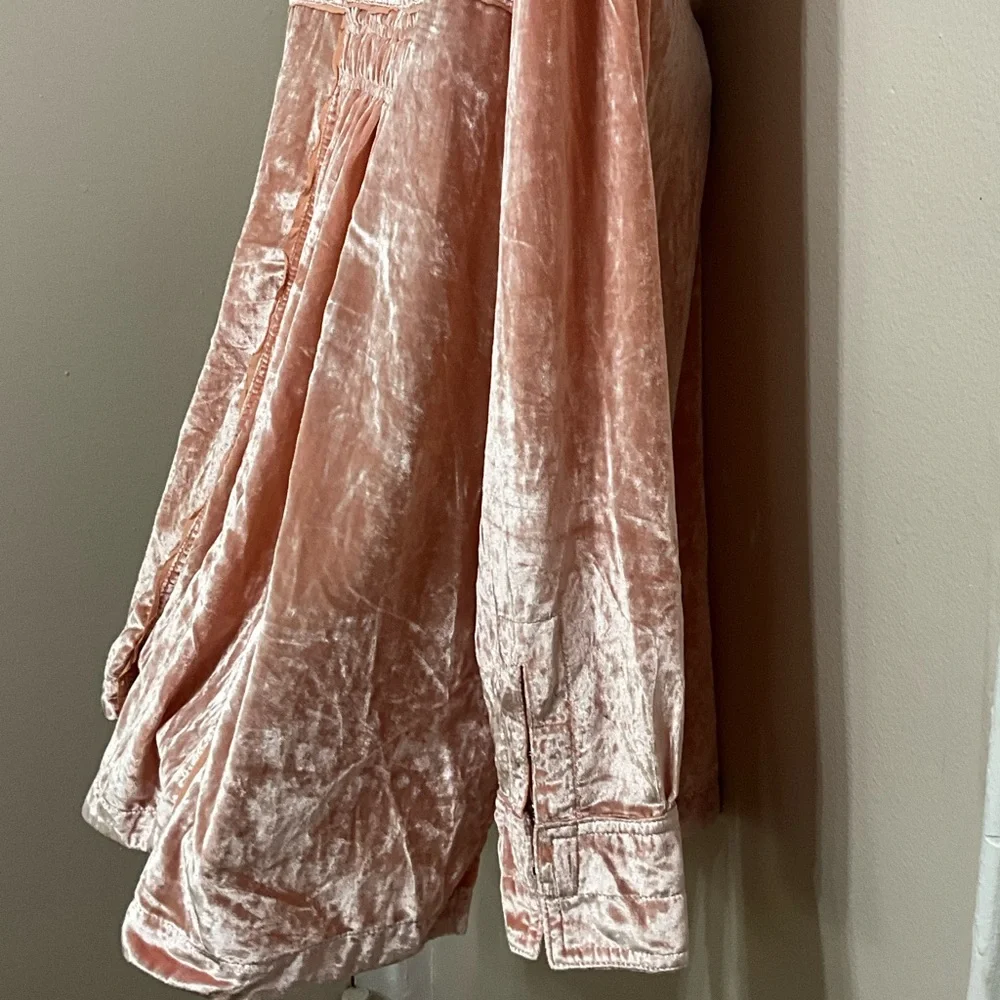 NWOT‎ - Free People - Marianne Velvet Shirt